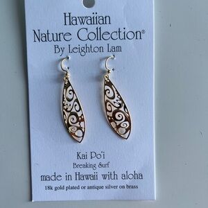 Gold Earrings - Hawaiian Nature Collection